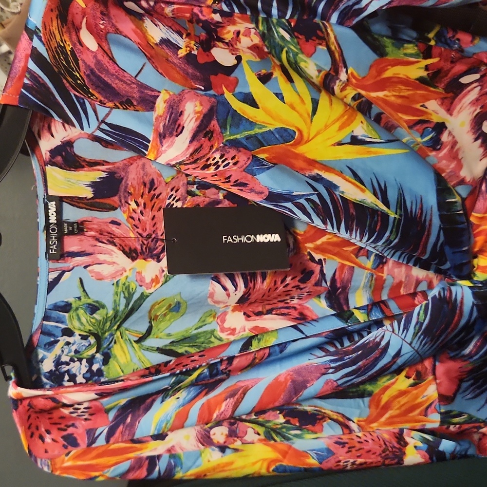 Fashion Nova Sugar Free Tropical Mini Dress